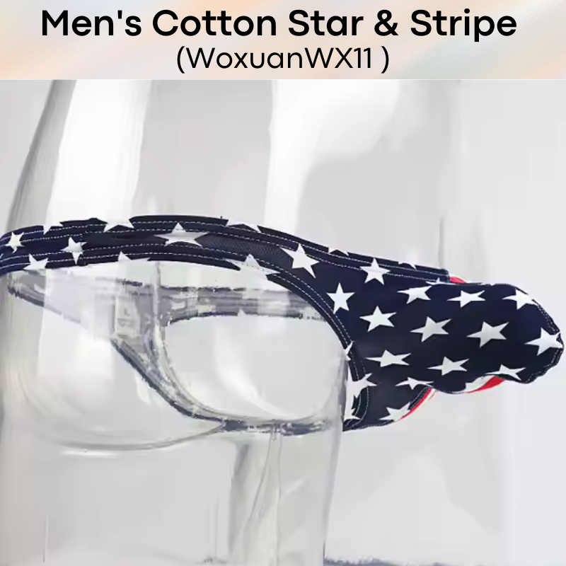Men's Thong : Stars and Stripes Cotton Thong Underwear (Woxuan WX11)