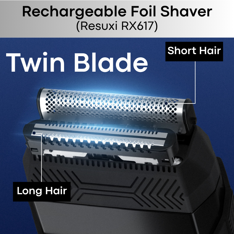 Men's Lifestyle: Rechargeable Portable Home/Travel Multi-Purpose Foil Shaver (RX617)