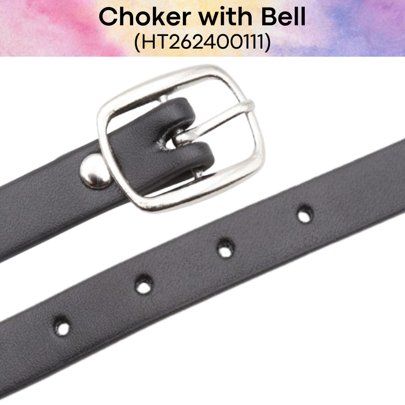 Men's Lifestyle: PU Choker with Silver Bell and Adjustable Belt Hook (HT262400111)