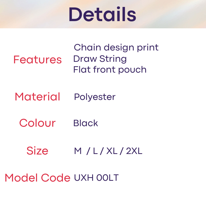 Men's Swimwear: Polyester Chain Print Swimming Brief Trunks (UXH00LT)