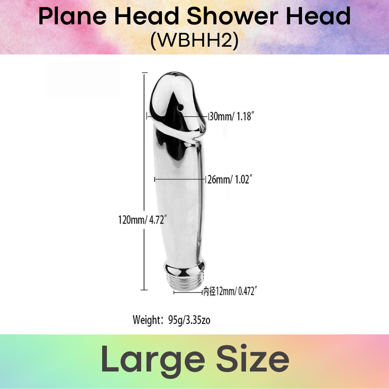 Adult Toy: Plane Head Stainless Steel Unisex Shower Head for Cleaning (WBHH2)