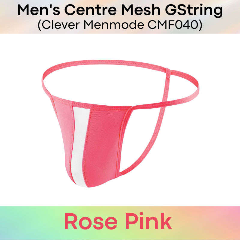 Men's GString : Centre Mesh See Through GString (Clever Menmode CMF040)