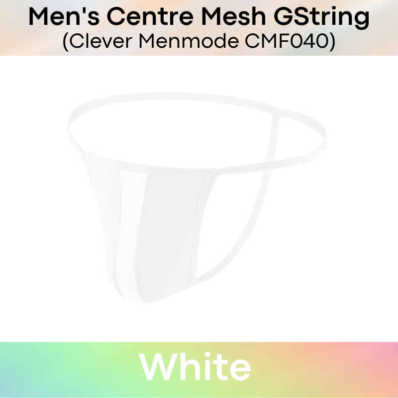 Men's GString : Centre Mesh See Through GString (Clever Menmode CMF040)