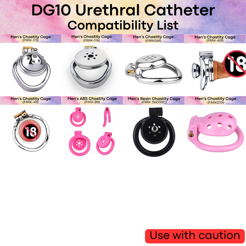 Adult Toy: Urethral Catheter for Chastity Cage (FRRKDG10)