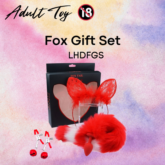 Adult Toy : Fox Gift Set (Headband / Fur Butt Plug / Nip Clamp) (LHDFGS)