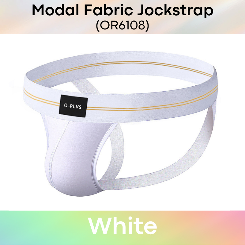 Men's Jockstrap: Modal Fabric Double Layer Pouch Jockstrap Underwear (OR6108)