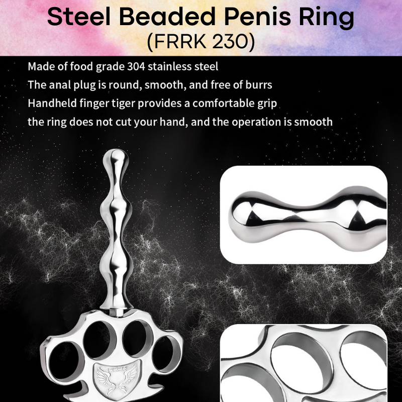 Adult Toy: Stainless Steel 304 Anal Dildo with Grip and Removable Body (FRRK275)