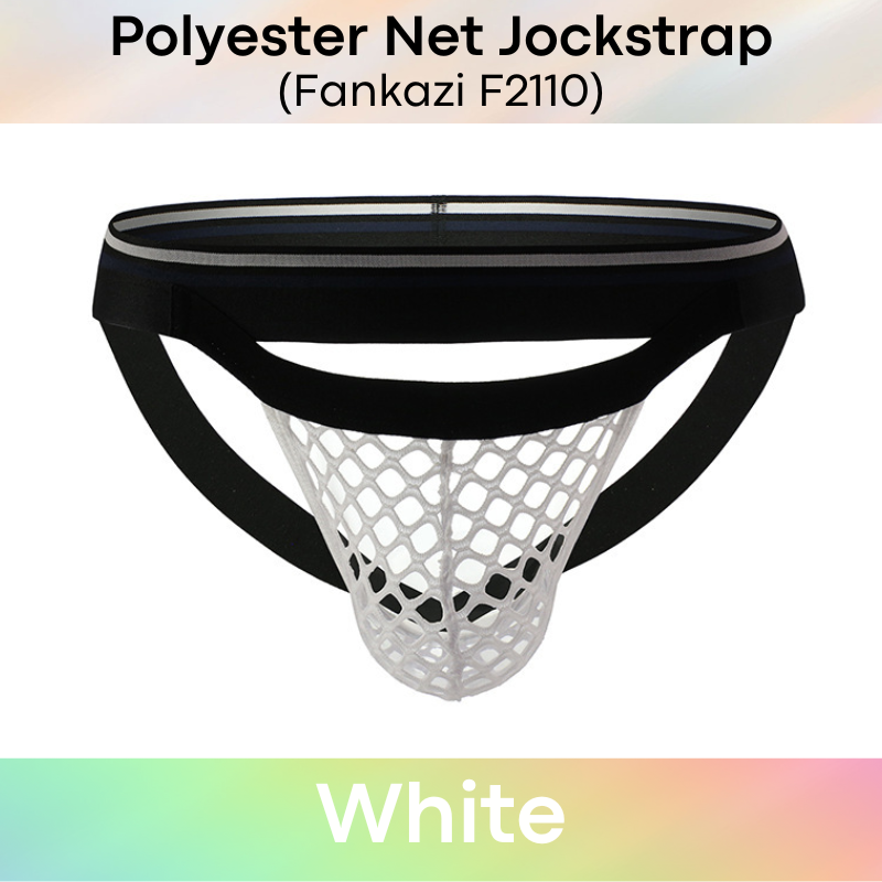 Men's Jockstrap: Polyester Net Jockstrap with Pouch Opening (F2110)