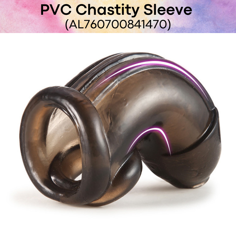 Adult Toy : PVC Chastity Cage Sleeve (AL760700841470)