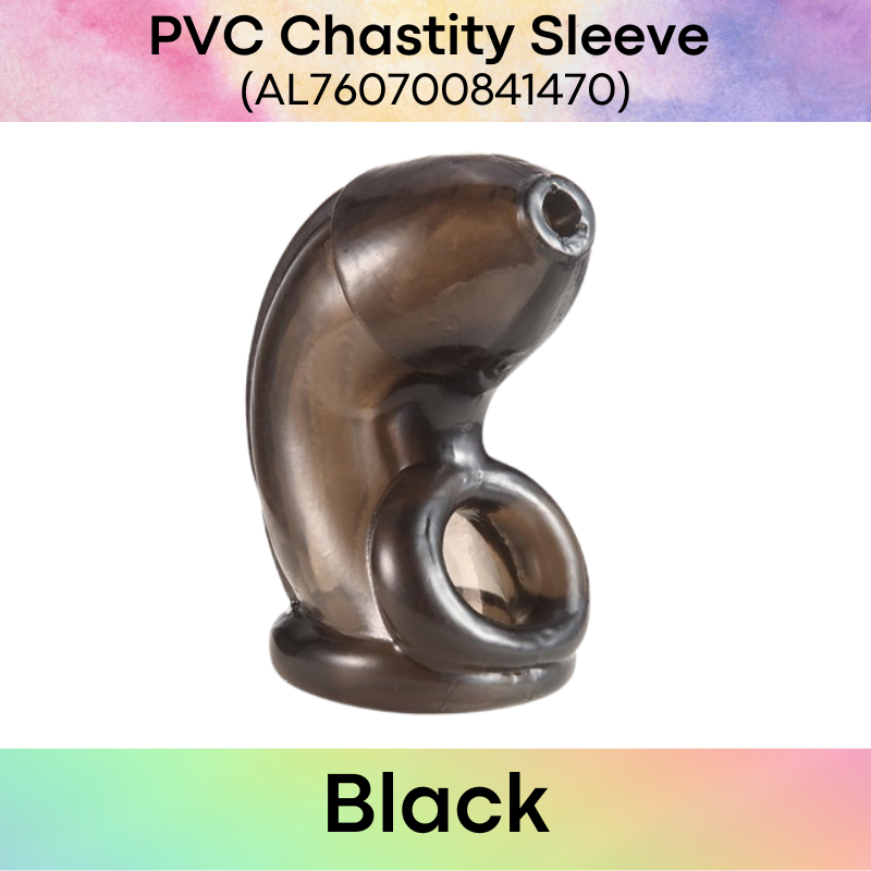 Adult Toy : PVC Chastity Cage Sleeve (AL760700841470)
