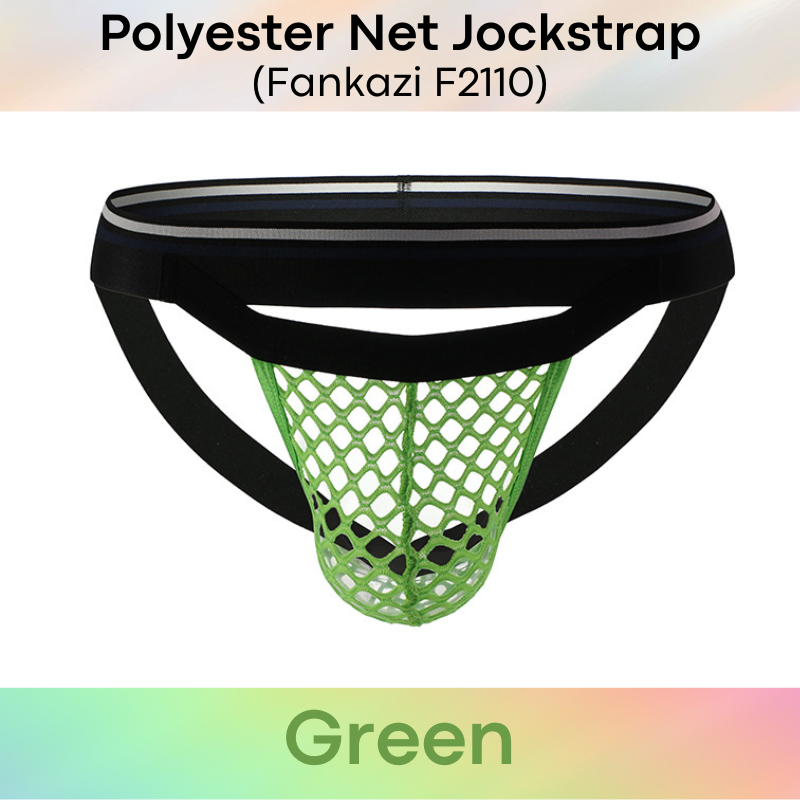 Men's Jockstrap: Polyester Net Jockstrap with Pouch Opening (F2110)