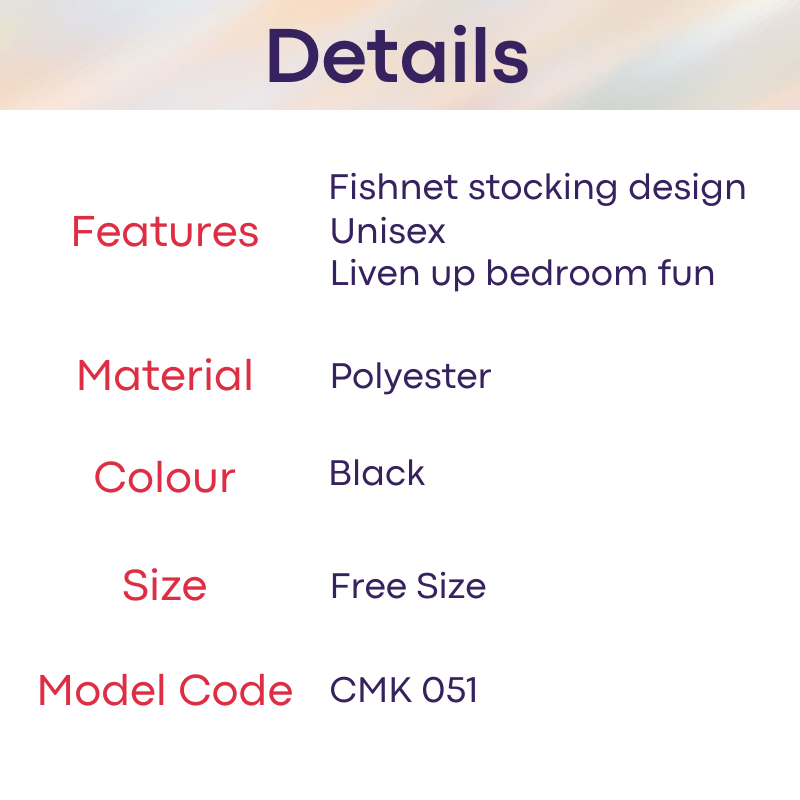 Men's Body Stocking: Polyester Fishnet 1-Piece Body Stocking (CMK051)