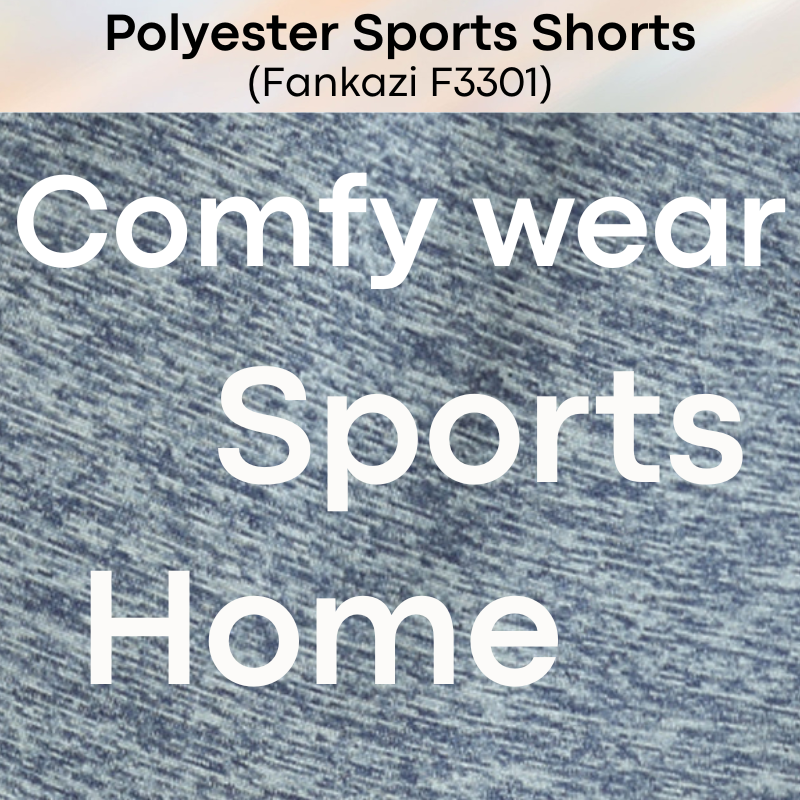 Men's Shorts: Polyester Sports Shorts with Drawstring (F3301)