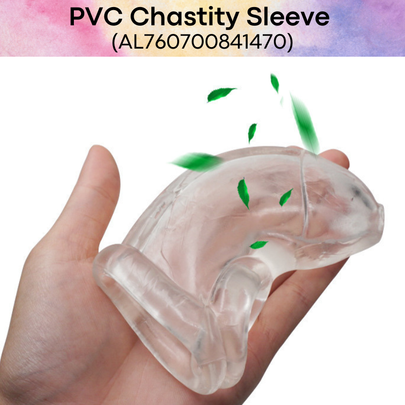 Adult Toy : PVC Chastity Cage Sleeve (AL760700841470)