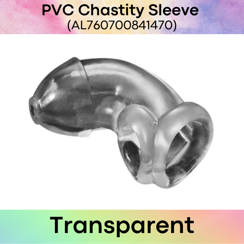 Adult Toy : PVC Chastity Cage Sleeve (AL760700841470)