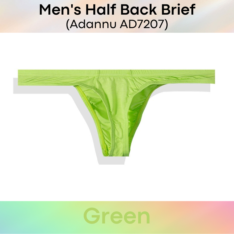 Men's Thong: High Half Back Thong Underwear (Adannu AD7207)
