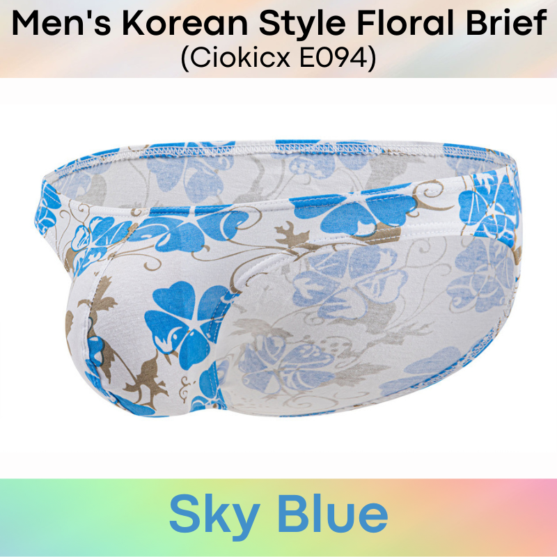 Men's Brief : Low Waist Korean Style Cotton Brief Underwear (Ciokicx E094)