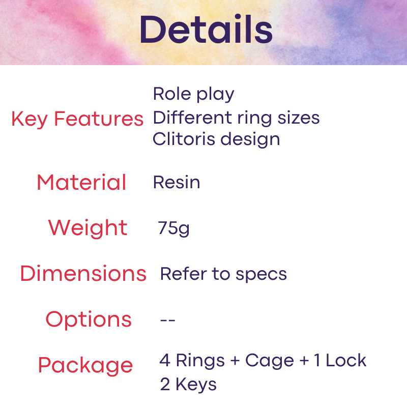 Adult Toy : Men's Chastity Cage (FRRK185)