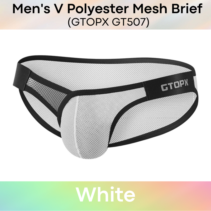Men's Brief: V Front Mesh Brief (GT507)
