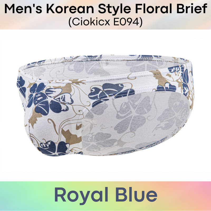 Men's Brief : Low Waist Korean Style Cotton Brief Underwear (Ciokicx E094)