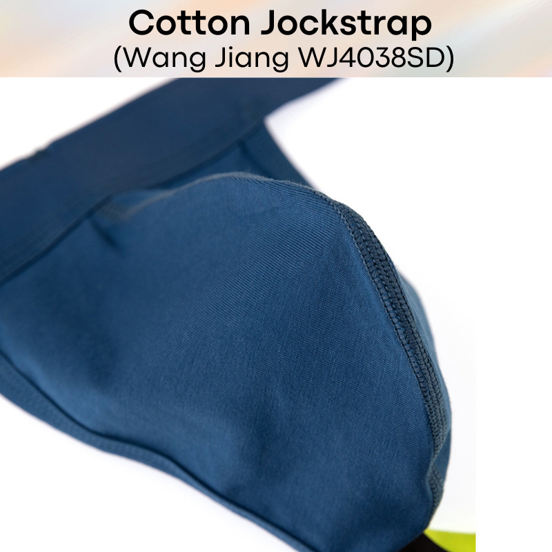 Men's Jockstrap: Cotton Jockstrap with Dual Color Strap Band (WJ4038SD)