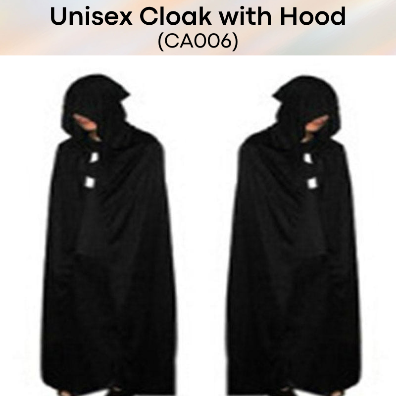 Unisex Lifestyle : Easy to Wear Cloak Costume with Hood (CA006)