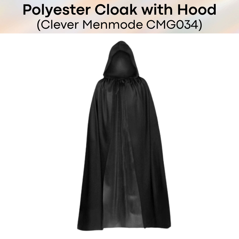Unisex Lifestyle: Polyester Cloak with Hood for Parties or CosPlay (CMG034)