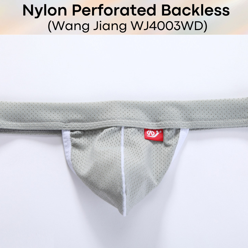 Men's Underwear: Perforated Pouch Only Backless Underwear (WJ4003WD)