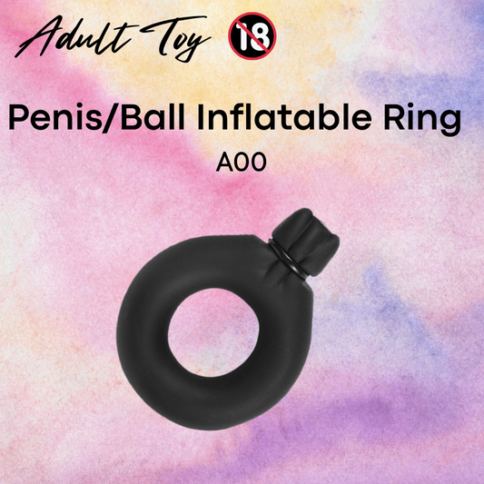 Adult Toy: Men's Penis/Ball Inflatable Ring (A00)