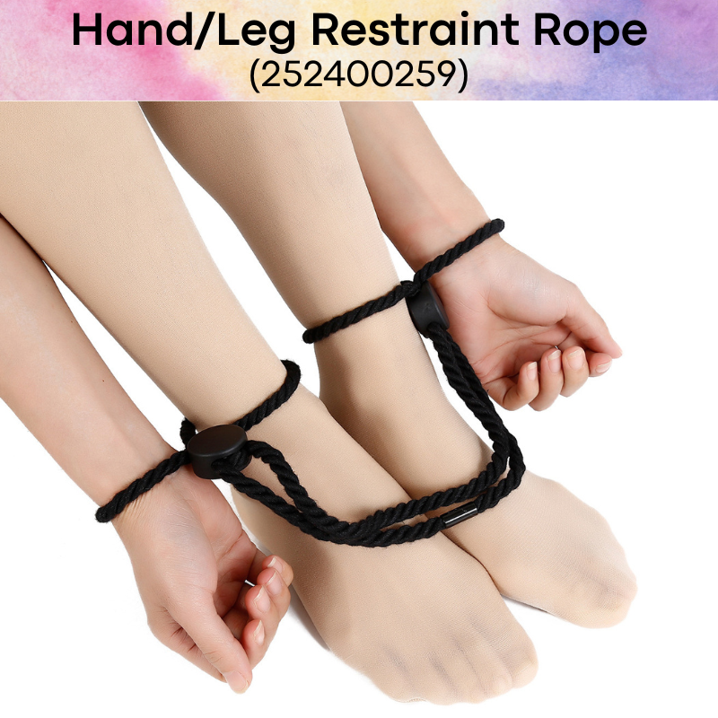 Adult Toy : Cotton Wrist and Ankle Restraint Rope Sex Toy (252400259)