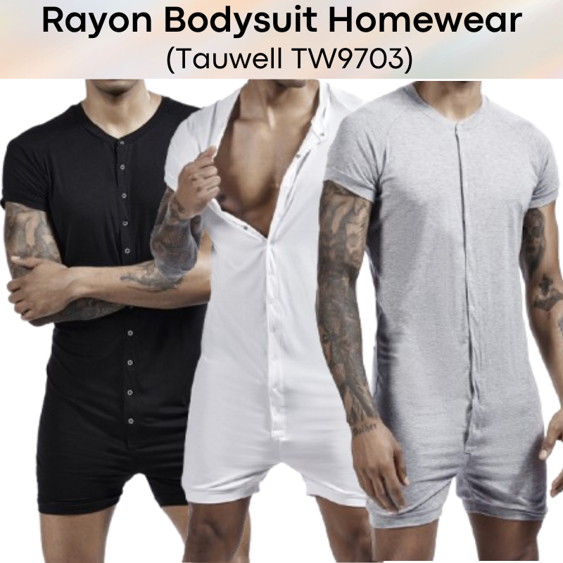 Men's Homewear : Rayon Bodysuit Home/Sleepwear (Tauwell TW9703)