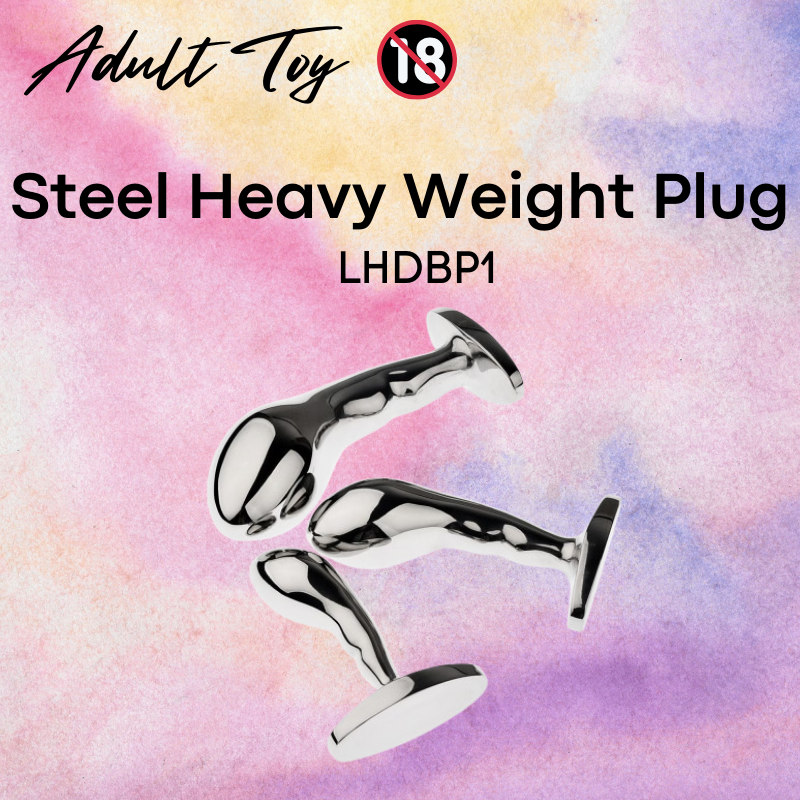 Adult Toy : Stainless Steel Heavy Weight Curved Head Butt Plug (LHDBP1)