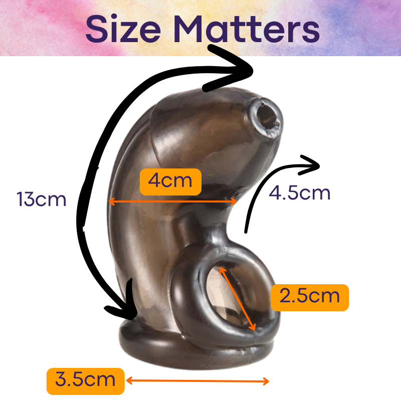 Adult Toy : PVC Chastity Cage Sleeve (AL760700841470)