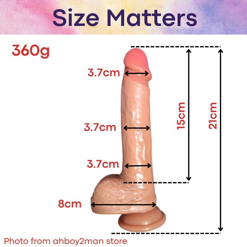 Men's Adult Toy: PVC Lifelike Penis Dildo (AM5602)