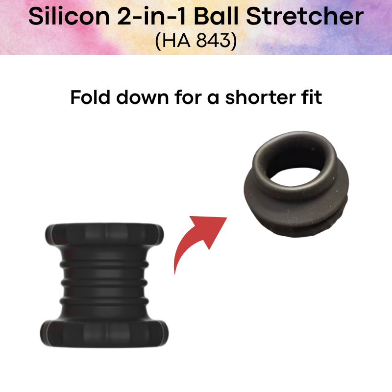 Adult Toy: Silicon 2-in-1 Ball Stretcher (HA843)