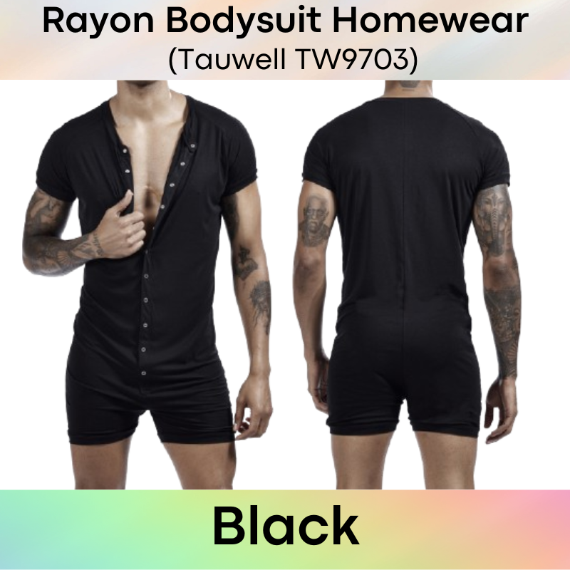 Men's Homewear : Rayon Bodysuit Home/Sleepwear (Tauwell TW9703)