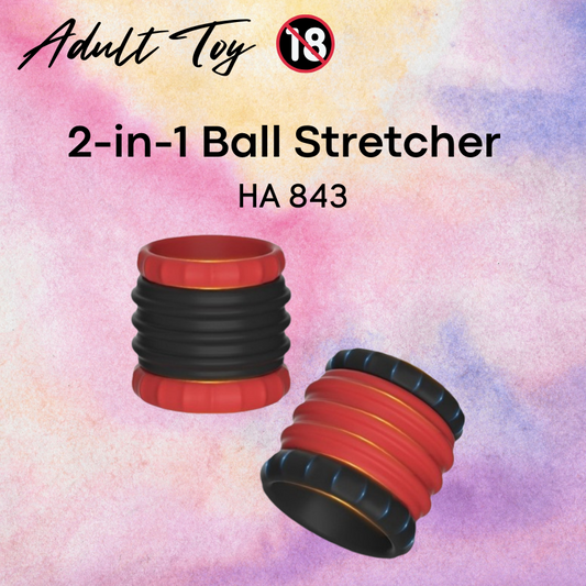 Adult Toy: Silicon 2-in-1 Ball Stretcher (HA843)