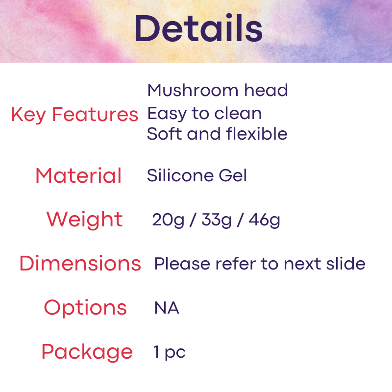 Adult Toy : Mushroom Butt Plug (LH5123M)
