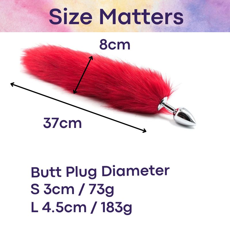 Adult Toy : Fox Tail with Stainless Steel Butt Plug (275303209)