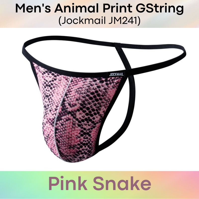 Men's GString : Animal Print Polyester GString (Jockmail JM241)