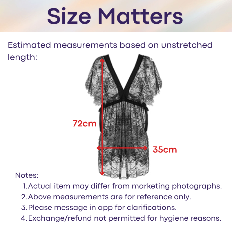 Men's Lifestyle: Nylon Floral Lace Night Gown with Side Flap (CMK008)