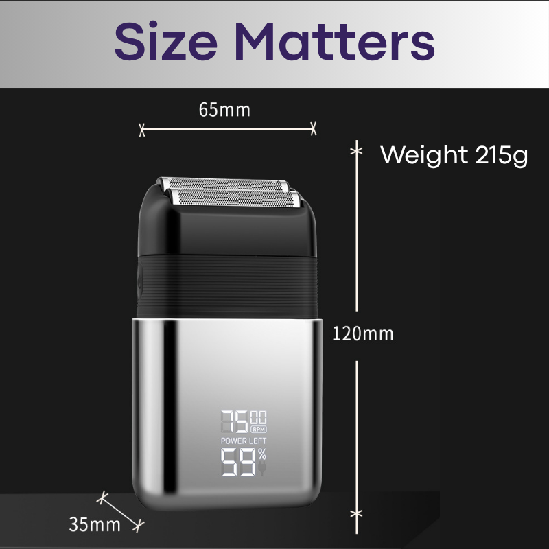 Men's Lifestyle: Rechargeable Portable Home/Travel Twin Foil Shaver (YK1870)