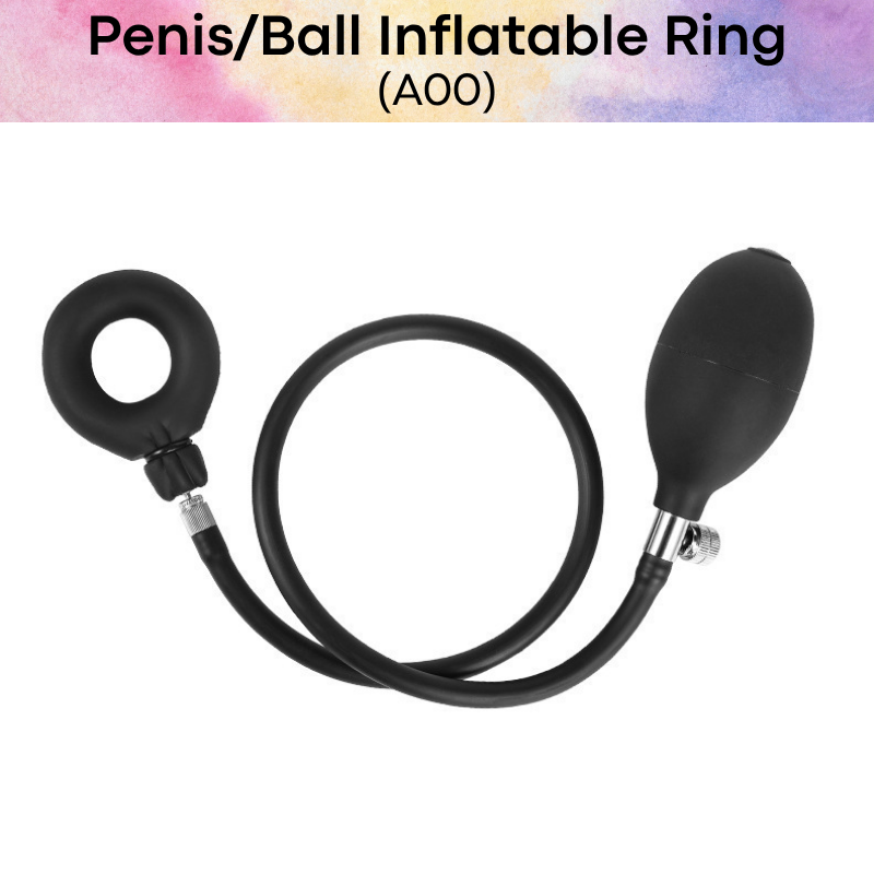 Adult Toy: Men's Penis/Ball Inflatable Ring (A00)