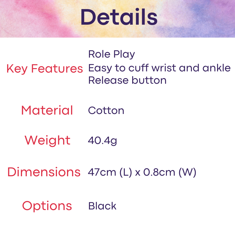 Adult Toy : Cotton Wrist and Ankle Restraint Rope Sex Toy (252400259)