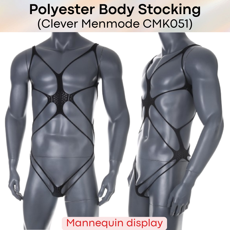 Men's Body Stocking: Polyester Fishnet 1-Piece Body Stocking (CMK051)