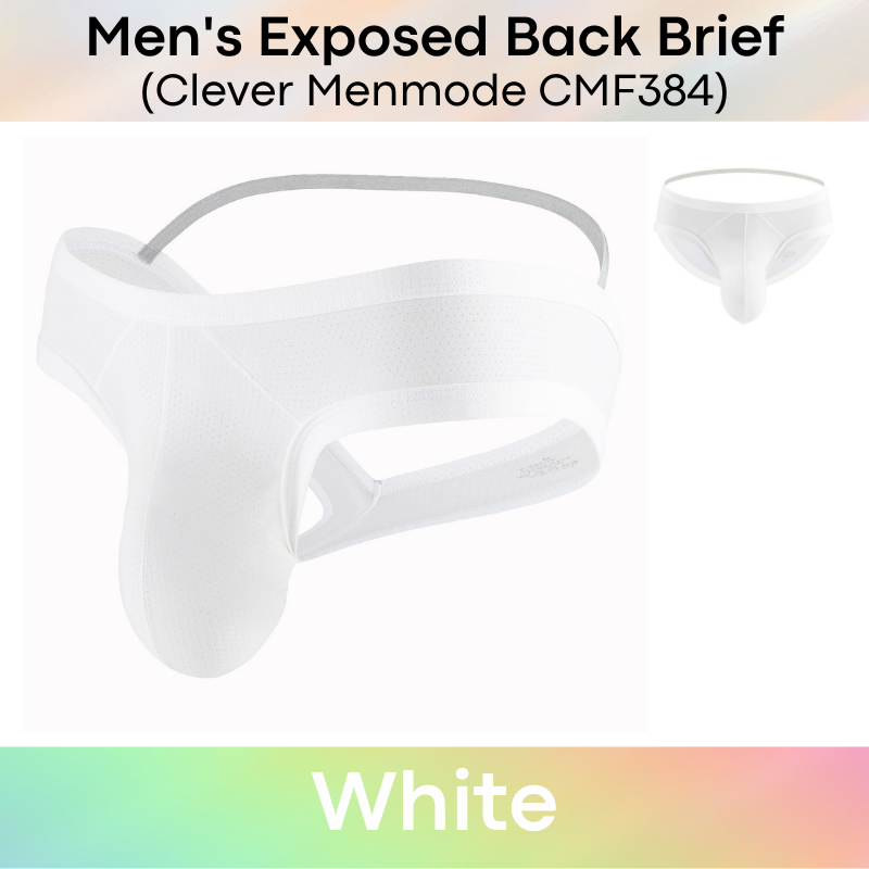 Men's Brief : Exposed Back Underwear (Clever Menmode CMF384)