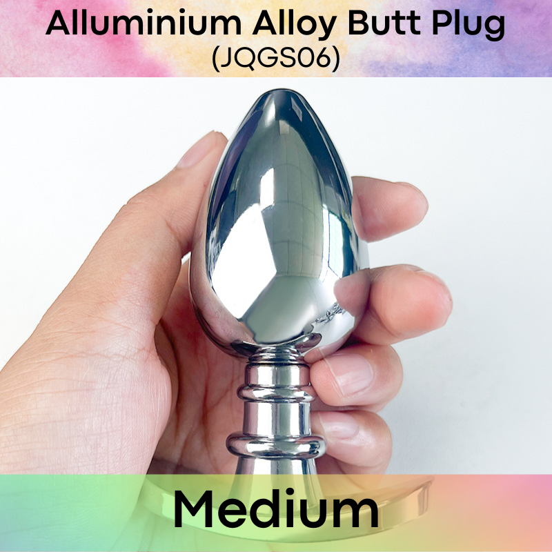 Men's Adult Toy: Unisex Aluminum Alloy Butt Plug (JQGS06)