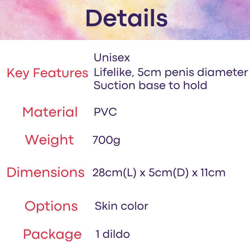 Men's Adult Toy: Lifelike PVC Penis Dildo (RL-G41)