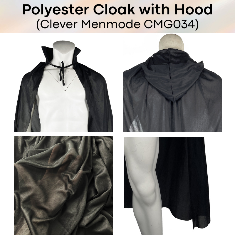 Unisex Lifestyle: Polyester Cloak with Hood for Parties or CosPlay (CMG034)