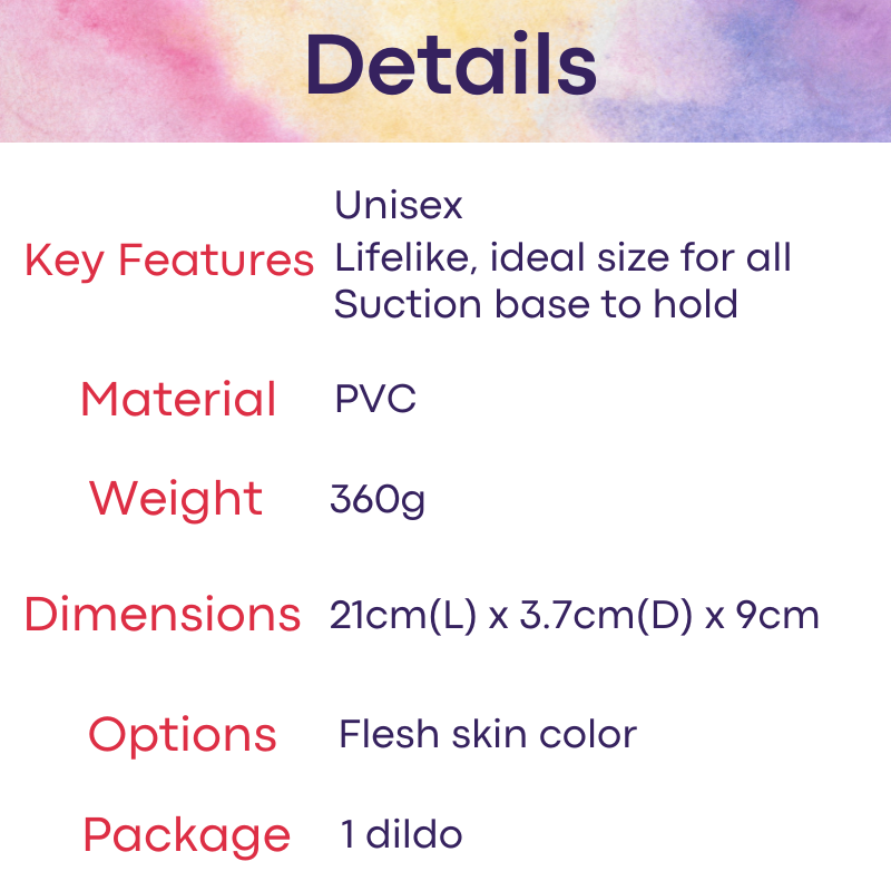 Men's Adult Toy: PVC Lifelike Penis Dildo (AM5602)